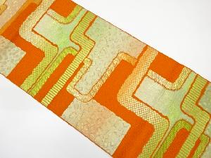 抽象模様織出し名古屋帯